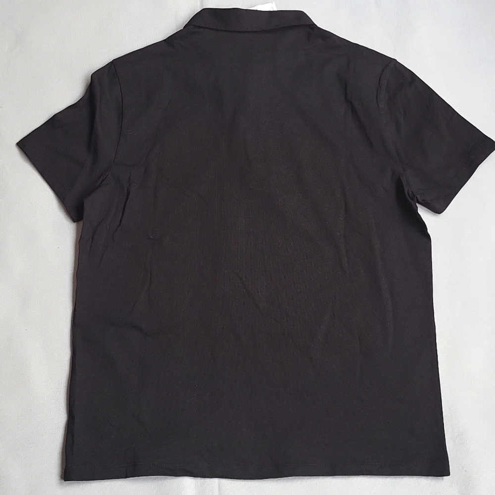 NWT$450 Versace Collection Embroidered Round LOGO 3 Button Polo Shirt - Picture 15 of 15